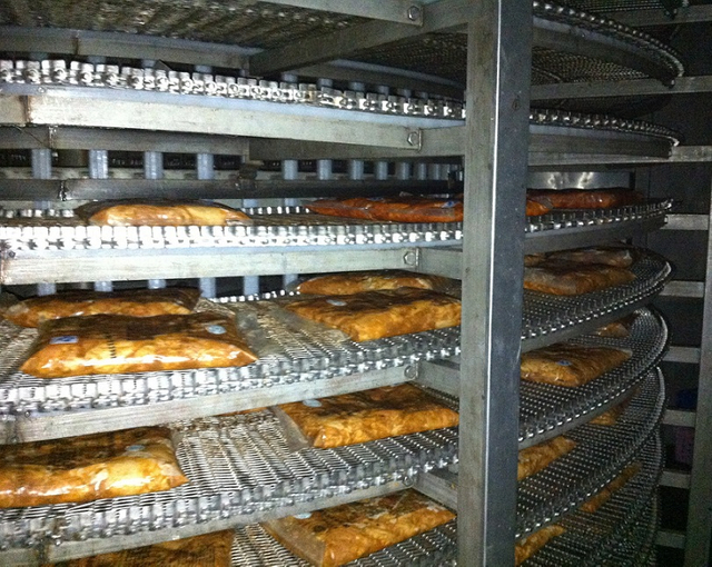 FSL1000 Spiral Freezer for Frozen SeaFood with Freon Refrigeration System From China First Cold Chain 