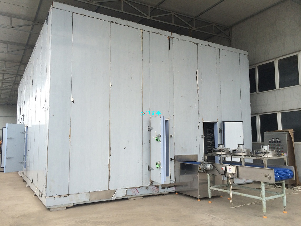 高品質雙螺旋冷凍機 1000kg -3000kg/h 用於冷凍食品海鮮加工