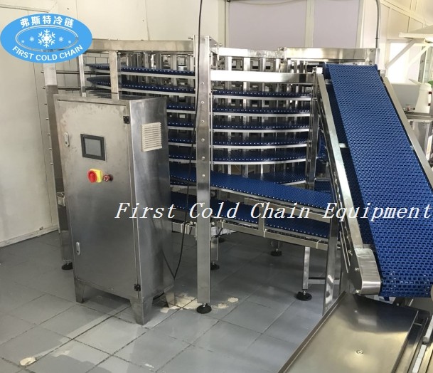 Spiral Freezer 1500kg/h Stainless Steel/Instant Freezing Machinery for Frozen Food 