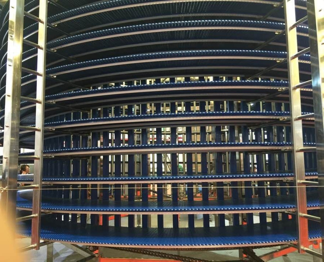 Spiral Cooler for Cooked Pre-Cooling with Refrigeration System 