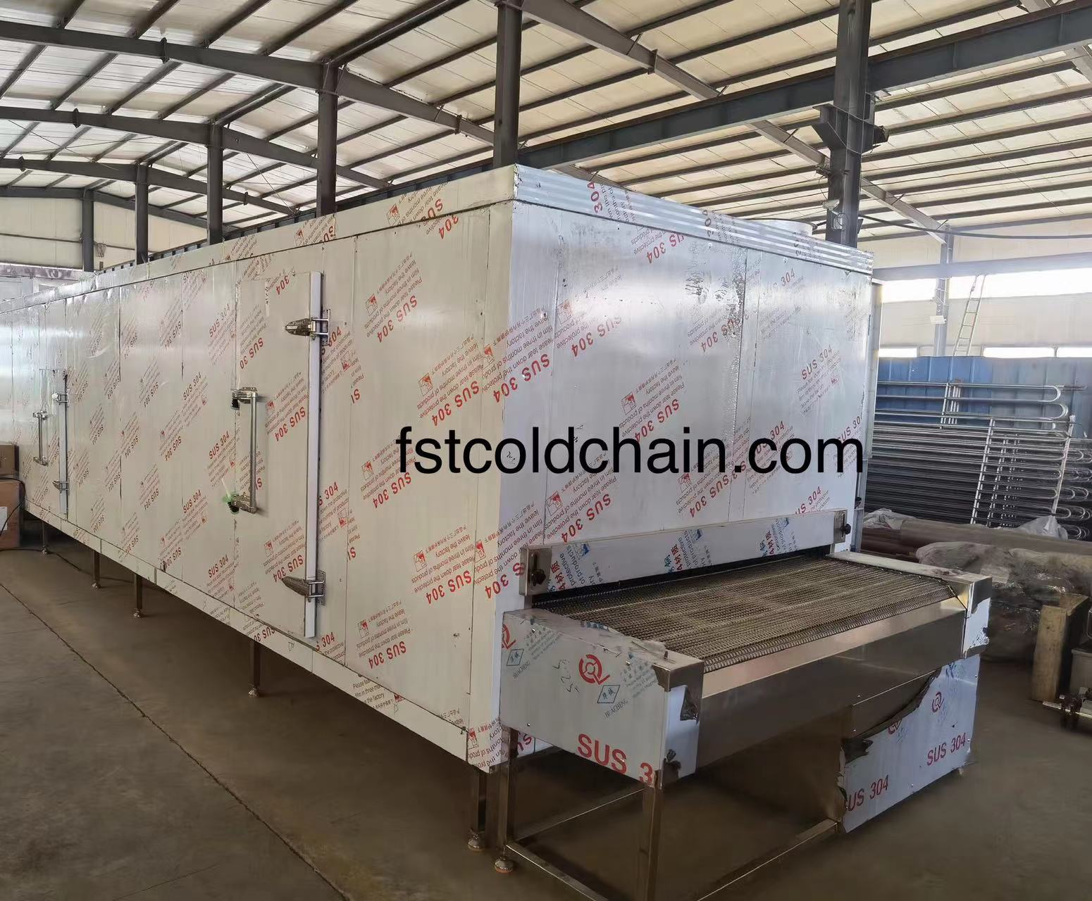 Processo de resfriador de túnel FYW400 de alta qualidade na China para arroz 400KG / H 