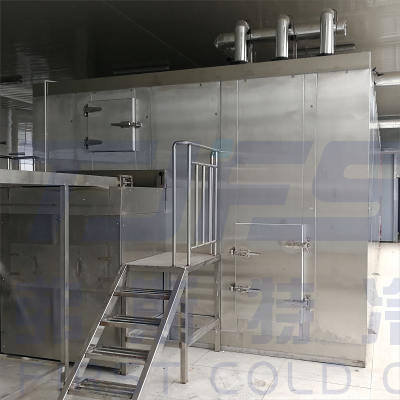 Individually Quick Freezer / Fluidized Bed IQF Freezer Machinery FSLD1500 For Frozen Diced Mangoes