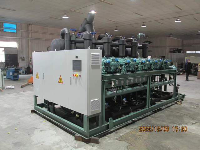 Bitzer Parallel Screw Compressor Unit Refrigeration System Design Plan for IQF Freezer 