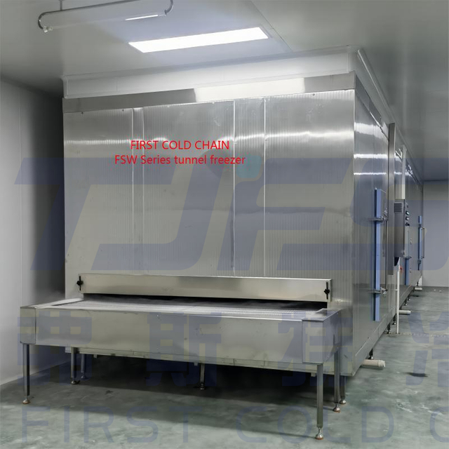 China FSW1500 Tunnelvriezer van hoge kwaliteit voor kippenbevriezing vanaf de eerste koude keten 