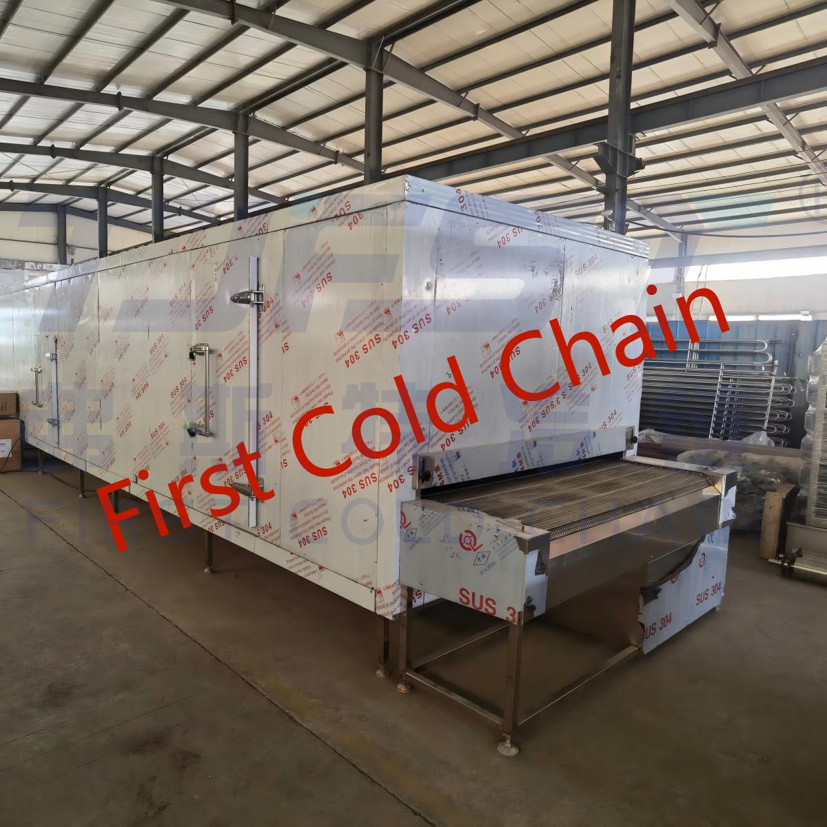 China High Quality FYW400 Tunnel Cooler Process for Rice 400KG/H 