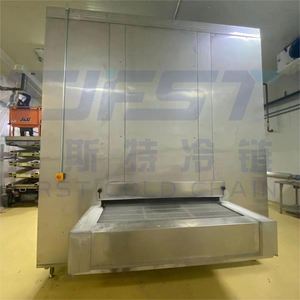 China High Quality 750kg/h Impingment Freezer for Box Shrimp Processing